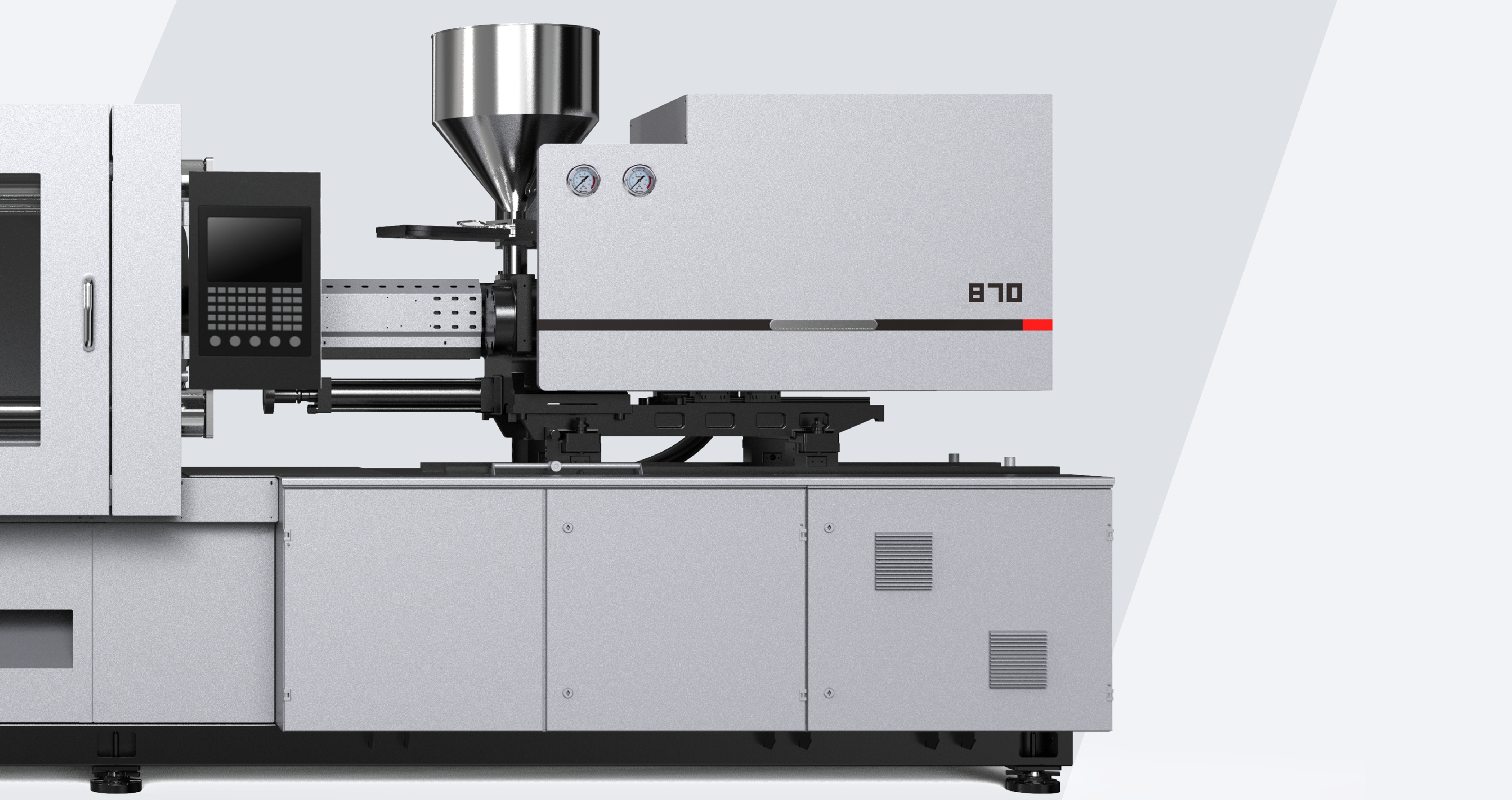 High-precision injection molding unit, flexible module design