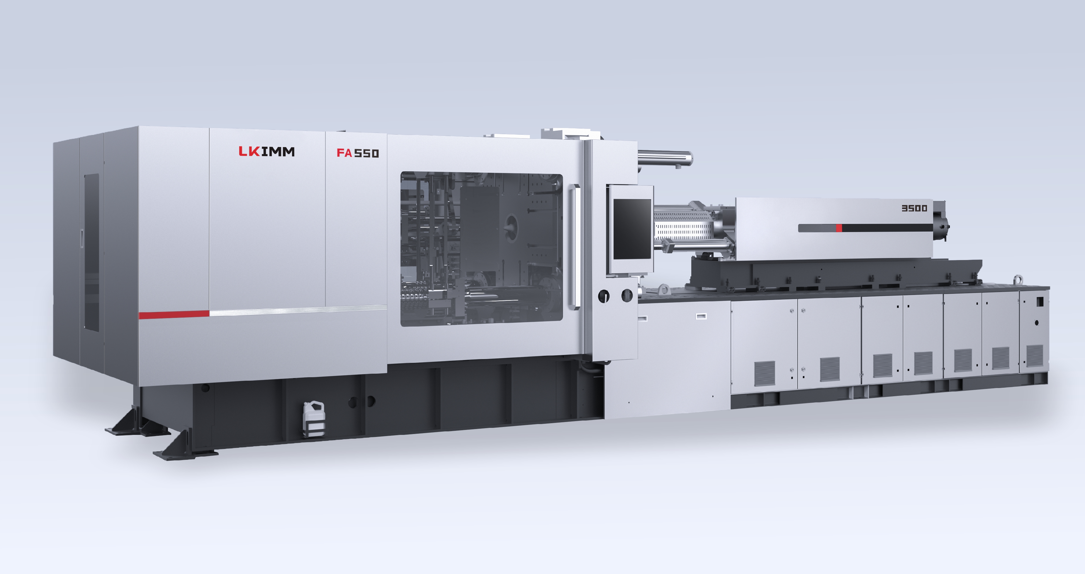 Two-platen type compact space advantage